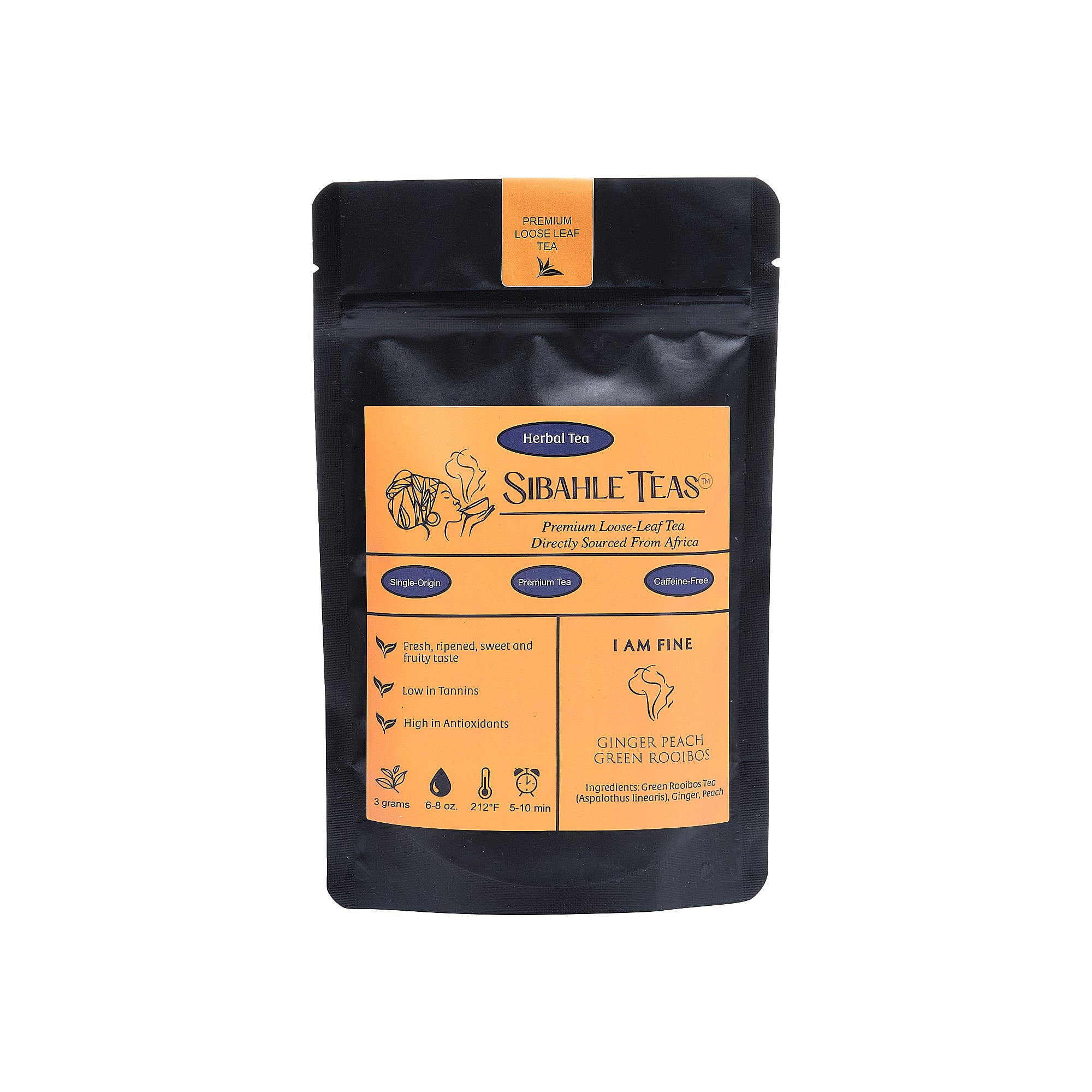 Green Rooibos w/ Peach & Ginger - I Am Fine