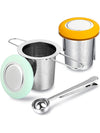Tea Infuser with Folding Handle and Lid
