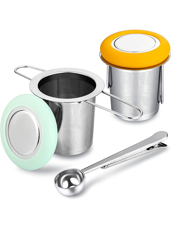 Folding Handle Tea Infuser with Lid